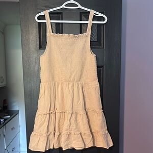 Beige Tiered Sundress